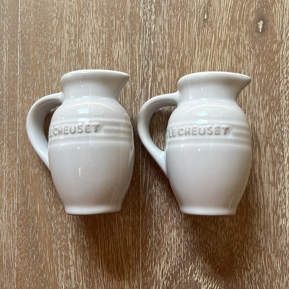 Le Creuset Other - Le Creuset Poterie Mini Pitcher Salt & Pepper Shaker Set in White